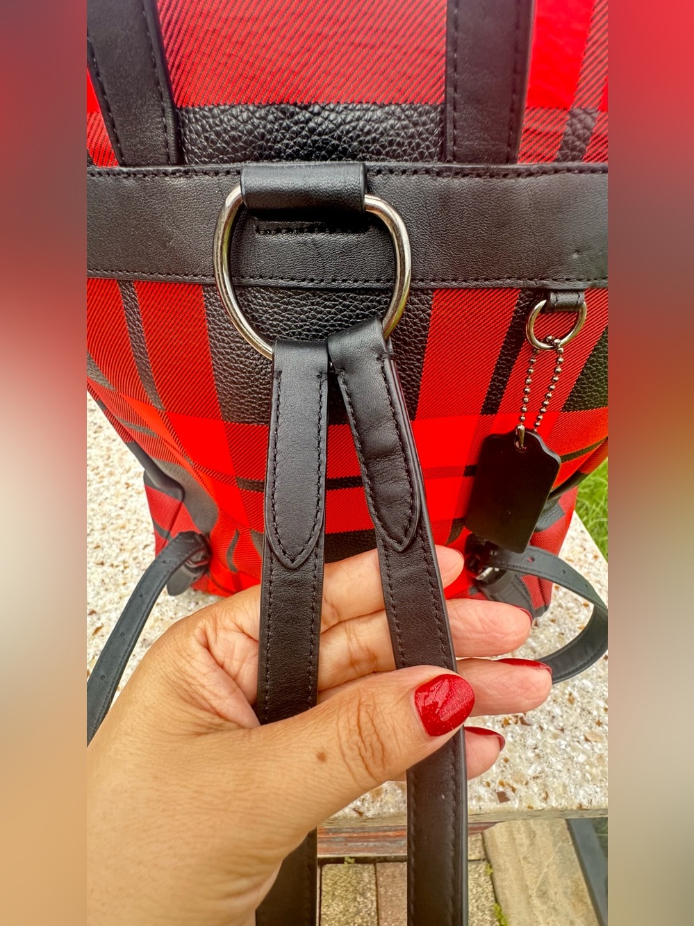 Coach Turnlock Tie Rucksack Backpack - Picture 6 of 16